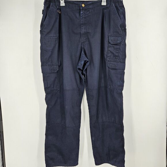 5.11 Tactical Pants Mens 44 x 32 Ripstop Utility Cargo Outdoors Work Blue FLAWS - Picture 1 of 16